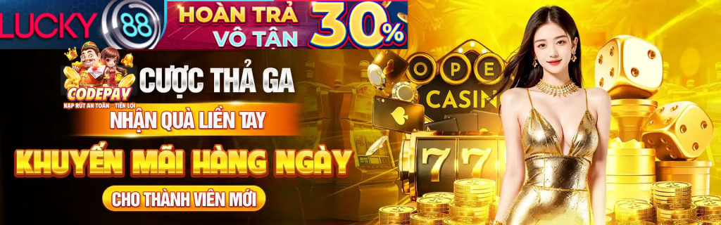 Banner quảng cáo Lucky88 tại 84win219